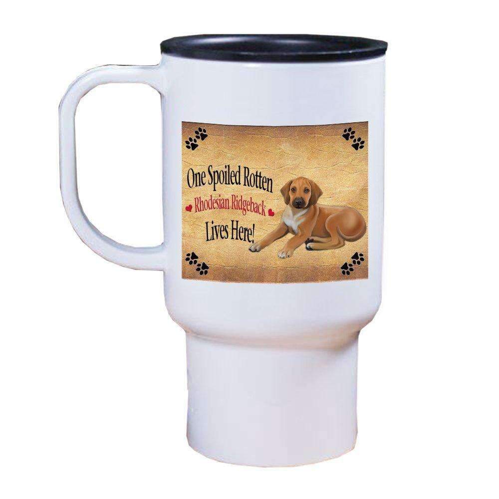 Rhodesian Ridgeback Puppy Spoiled Rotten Dog Travel Mug