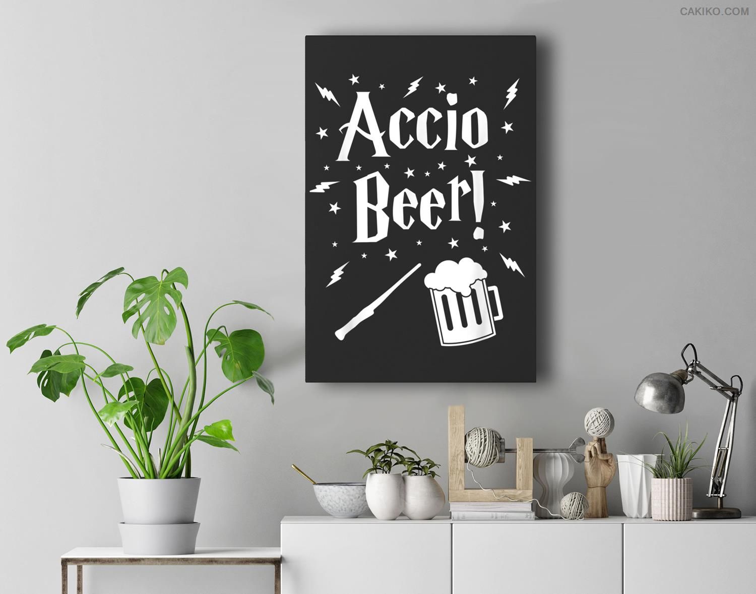Accio Beer Essential , Welcome International Beer Day Premium Wall Art Canvas Decor