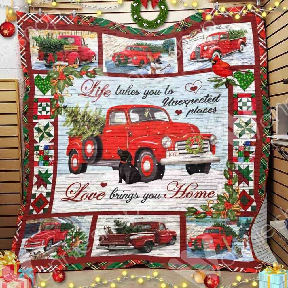 Red Truck Christmas Blanket Oct1102 90O41