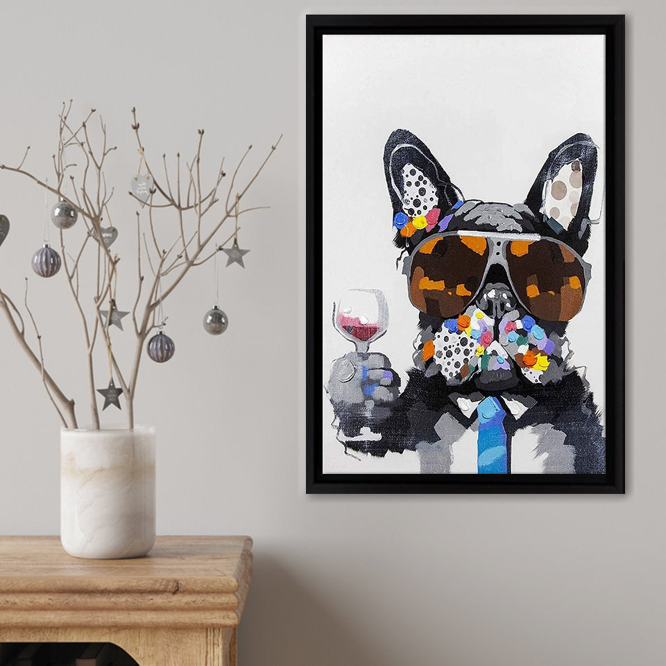 Animal Dog Framed Canvas Print – Canvas Painting, Canvas Art, Wall Art, Wall Decor