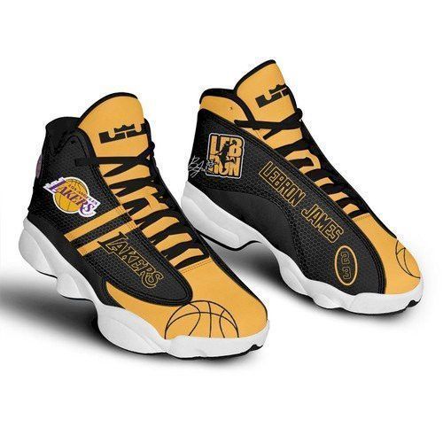 Lebron James 23 Lakers Air Jd13 Air Jordan 13 Sneakers Mens Custom Shoes For Fan