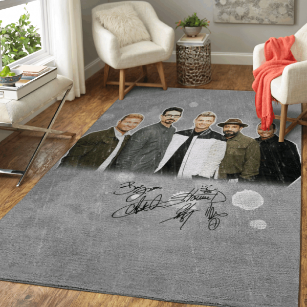 Backstreet Boys Artwork Pop Music Collection Pop Home Decor Rectangle Area Rug