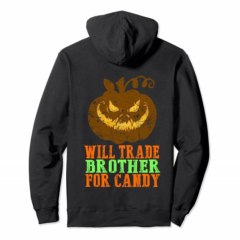 Spooky Will Trade Brother for Candy Sister Girls Halloween Pullover Hoodie, T-Shirt, Sweatshirt, Tank Top, Racerback, Dolman