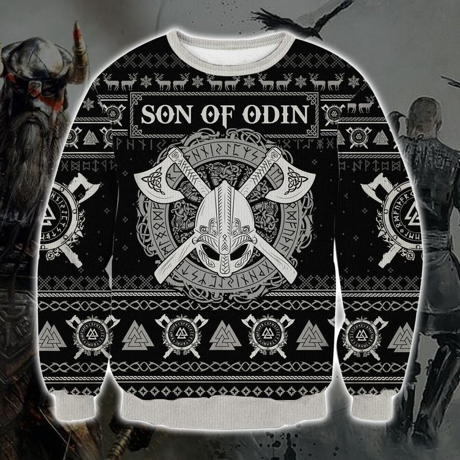 Viking Son Of Odin Christmas Ugly Sweater | Unisex | Full Size | Adult | Colorful | US1969