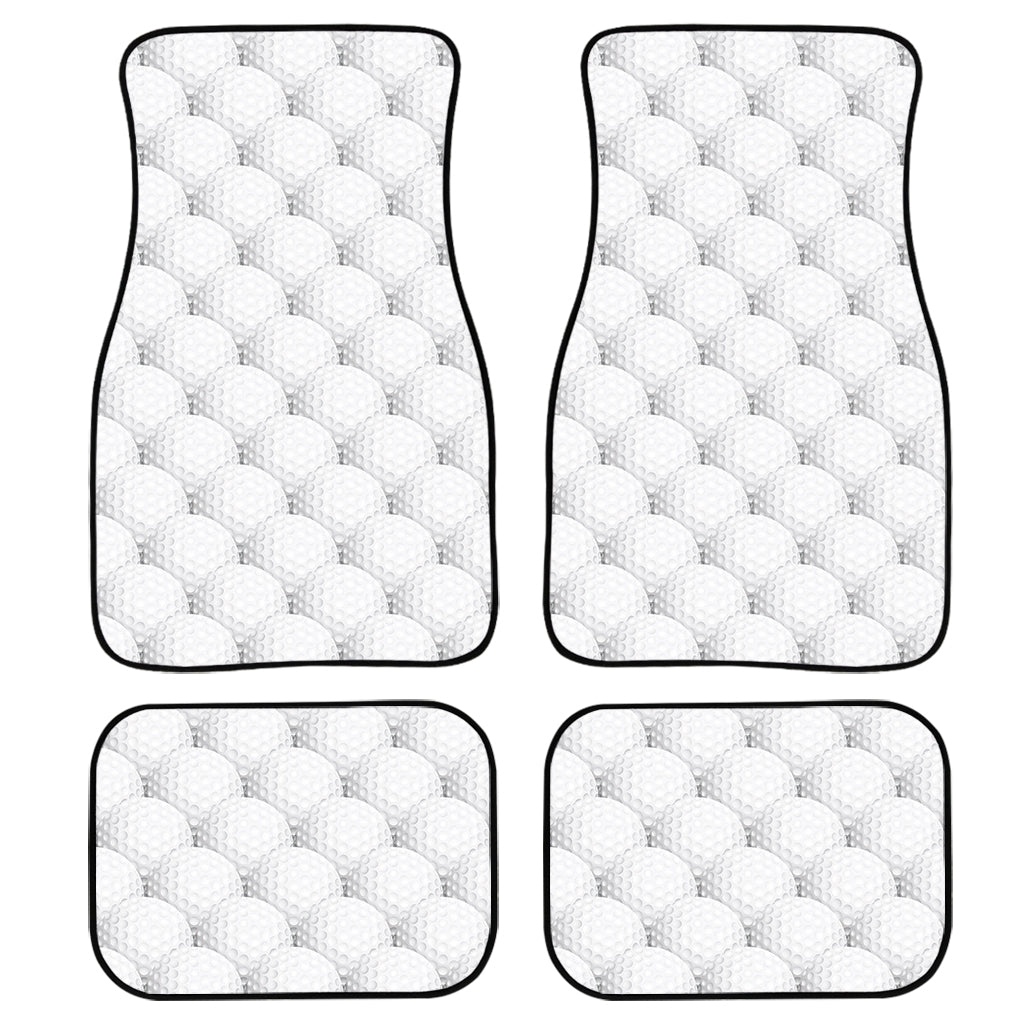 Golf Ball Pattern Print Front And Back Car Floor Mats, Front Car Mat