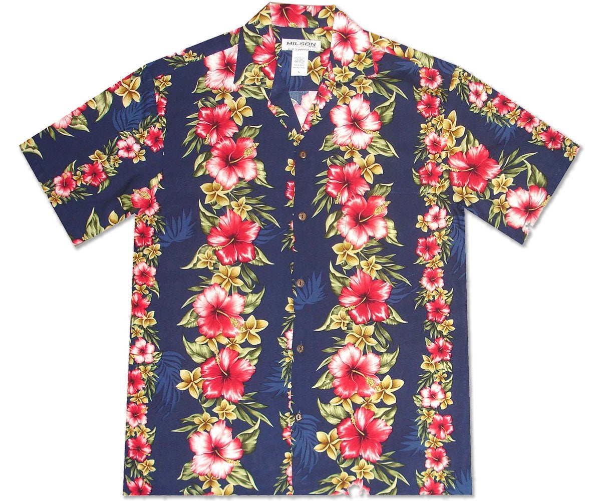 Aloha Mood Navyhawaiian Shirt Made In Summer Beach Shirts Ha104589