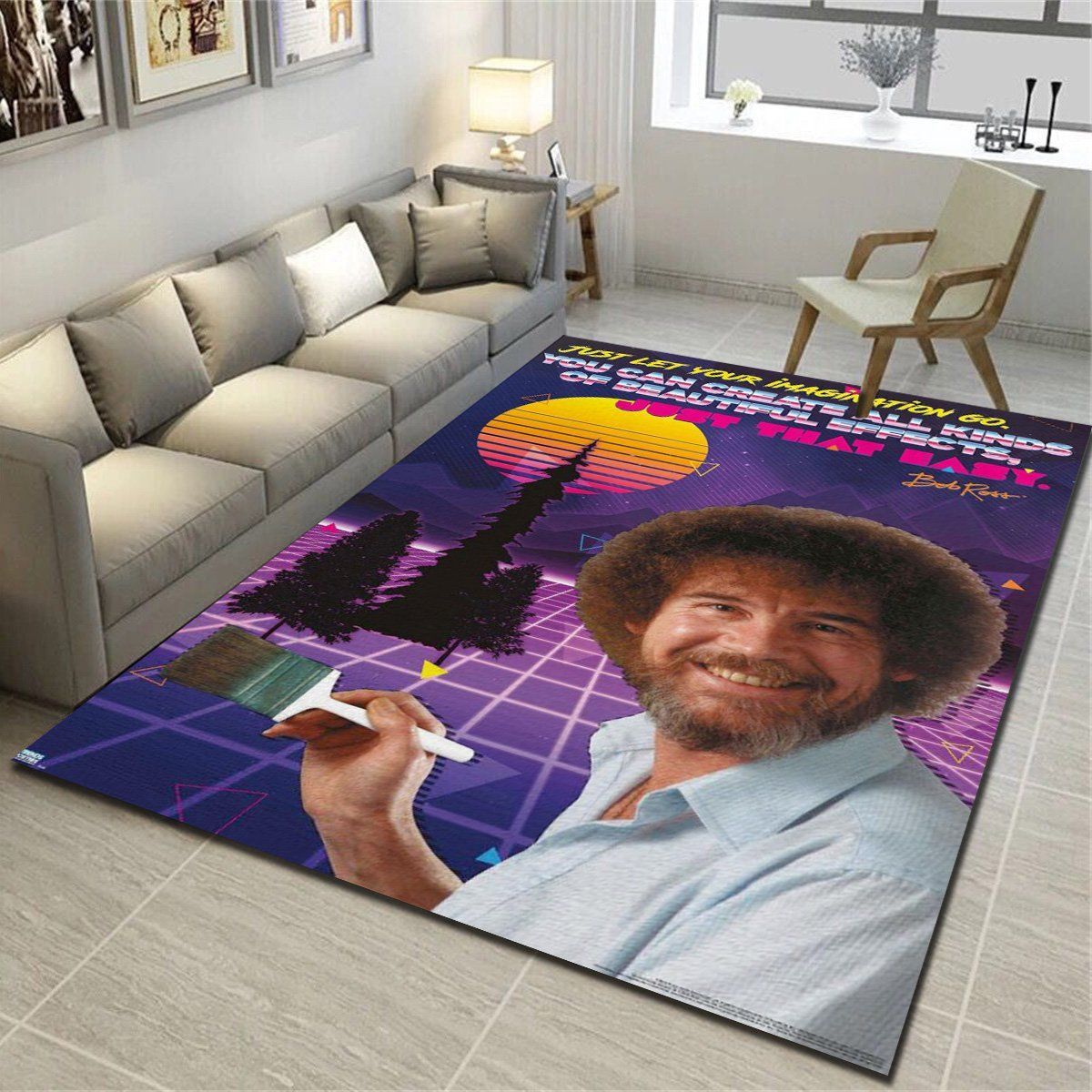 Bob Ross 8s Area Rugs, Living Room Carpet