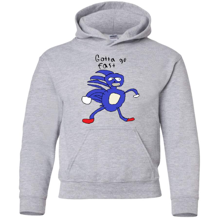 AGR Sanic Hegehog Gotta Go Fast Youth Pullover Hoodie