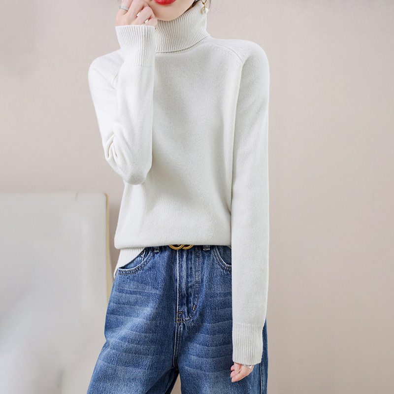 2022 New Autumn Winter Women’s Sweater Turtleneck Cashmere Pullovers Long Sleeve Casual Basic Femme Sweater alx