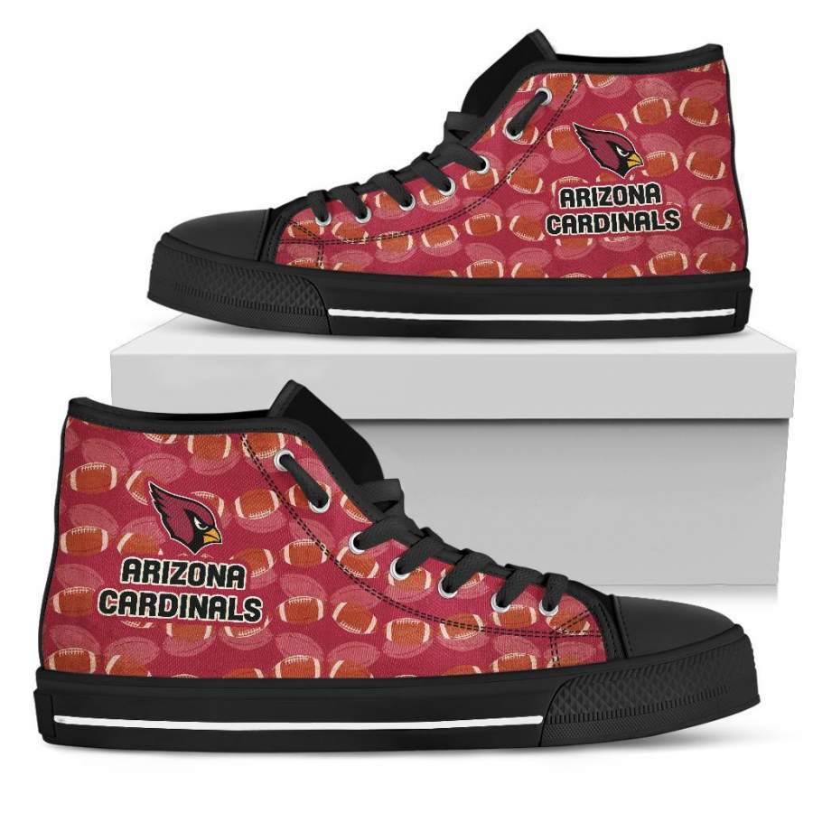 Wave Of Ball Arizona Cardinals High Top Shoes