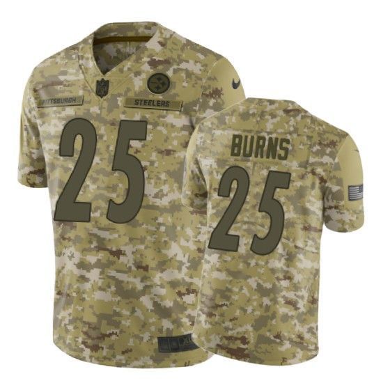 Artie Burns Jersey NFL Camo Pittsburgh Steelers