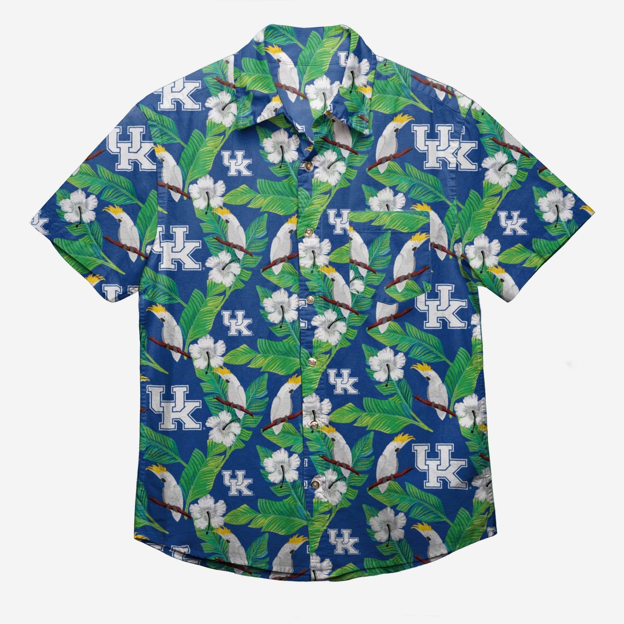 Kentucky Wildcats Floral Button Up Hawaii Shirt Ha69558