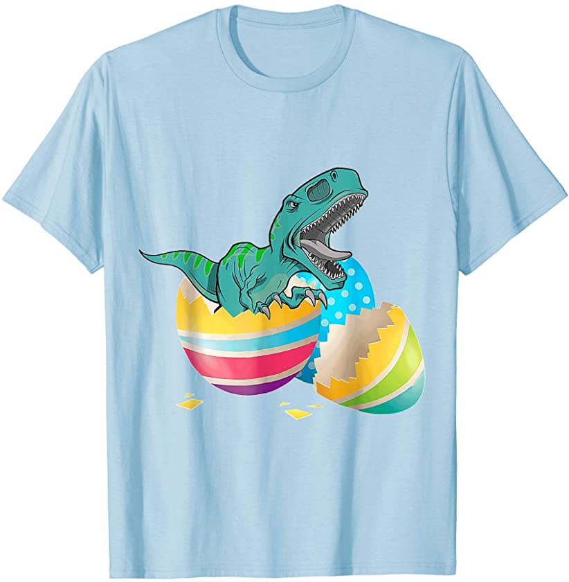 TRex Easter Bunny Baby Dinosaur Tee For Boys Men Girls Guys T-Shirt