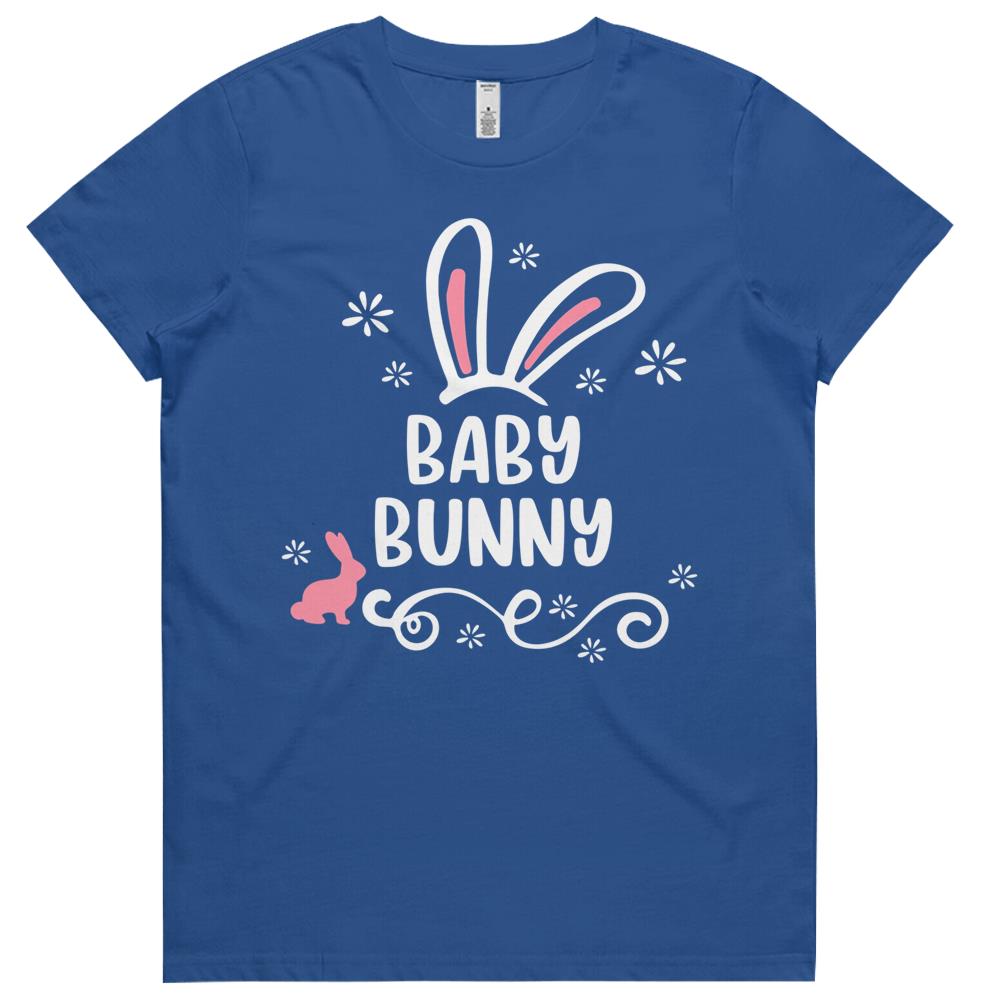 Baby Bunny Funny Matching Easter Bunny Egg Hunting Womens Tshirts