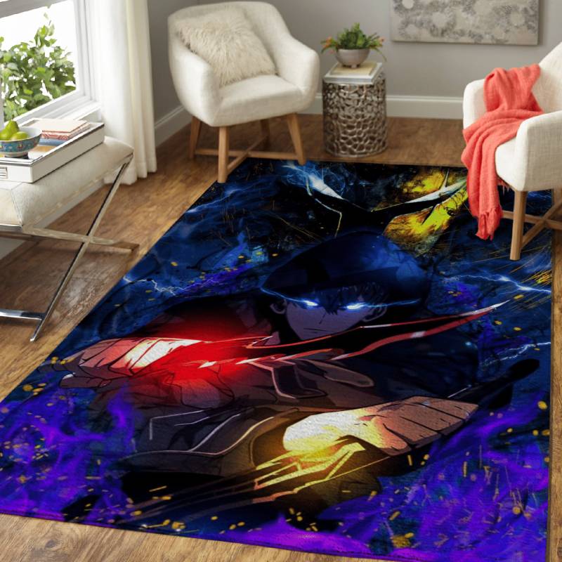 Jin Wo Solo Leveling Anime Area Rug – Carpet