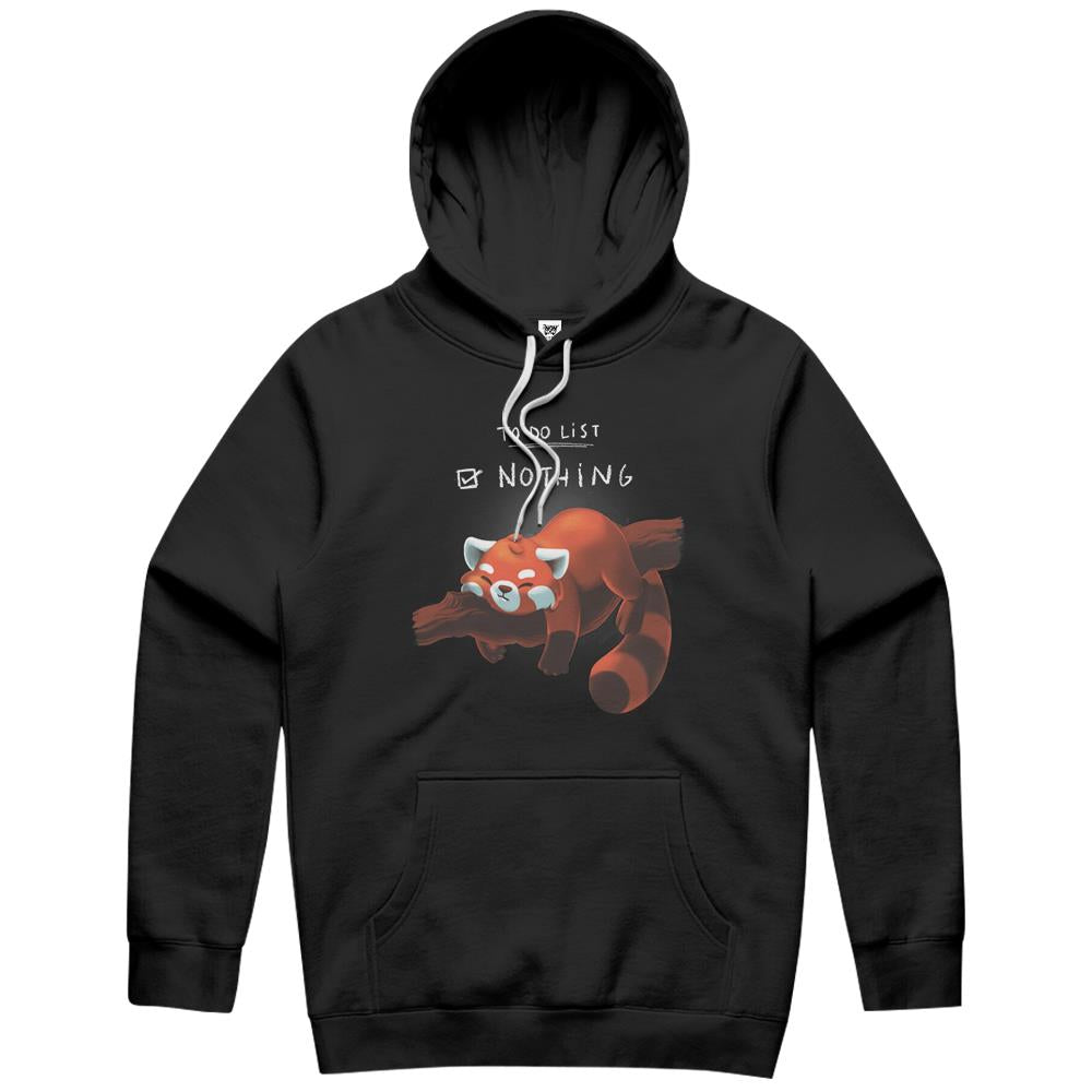 Red Panda Day – To Do List Nothing – Cute Fluffy Animal – Procrastinate Hoodie