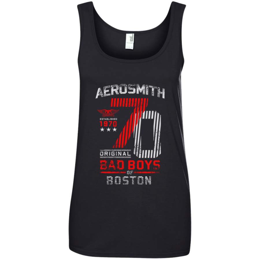 AGR Aerosmith Est 1970 Bad Boys of Boston Retro Tee Ringspun Tank Top