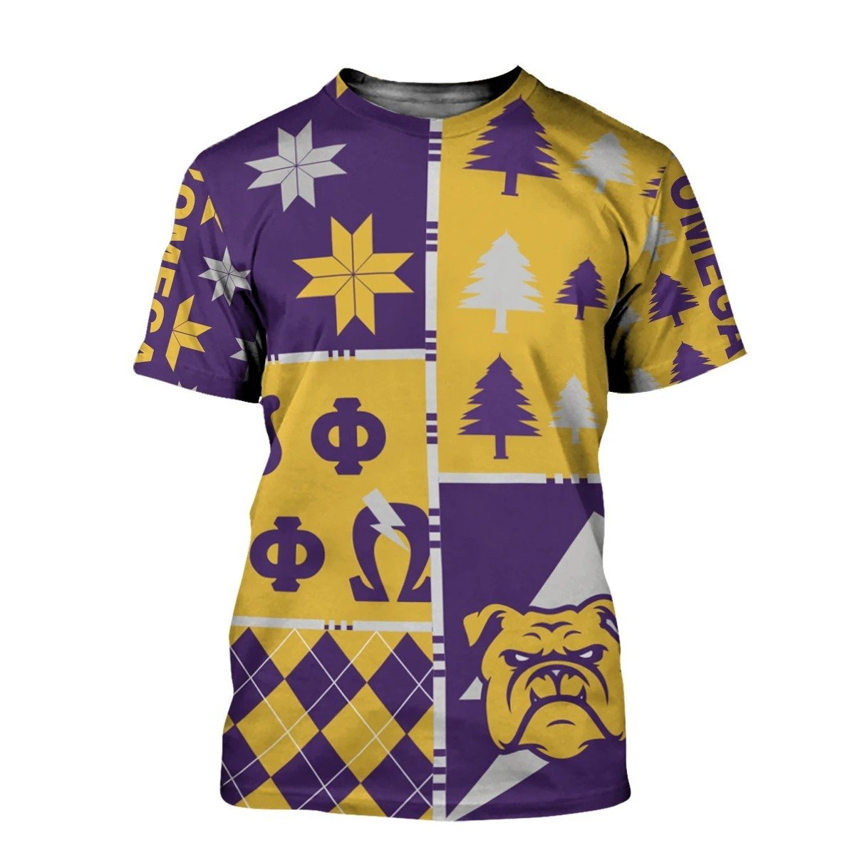 Fraternity Tshirt – Omega Psi Phi Christmas Mix Tshirt