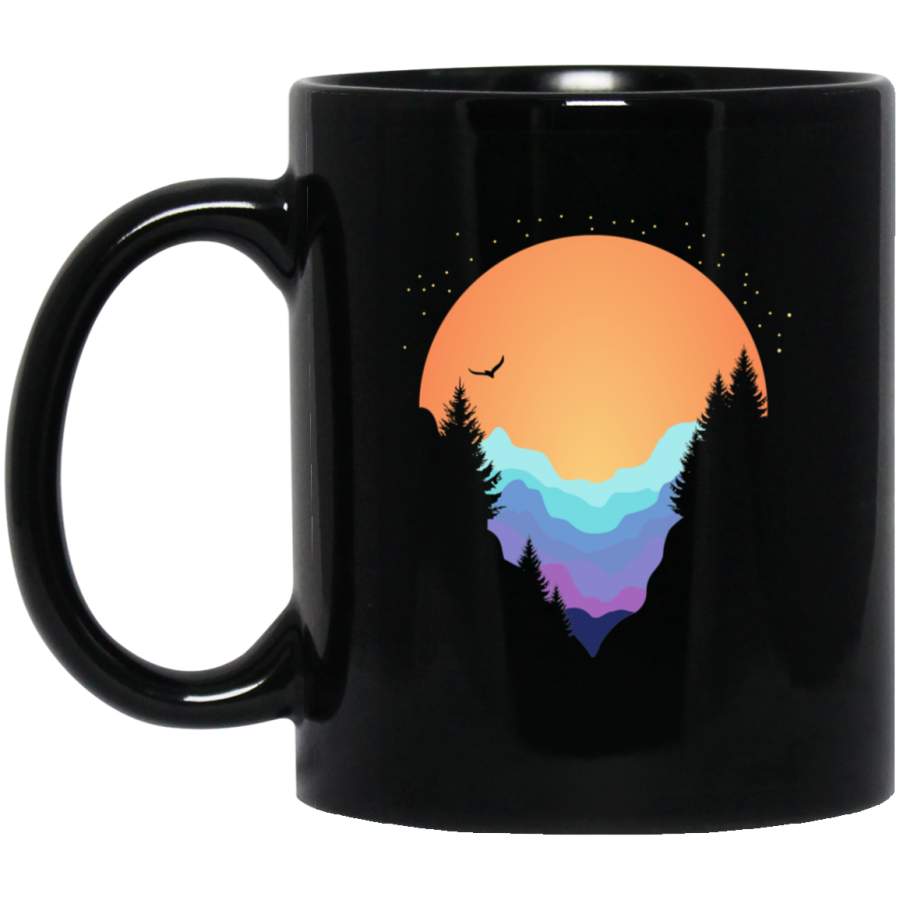 Camping – Sun Black Mug