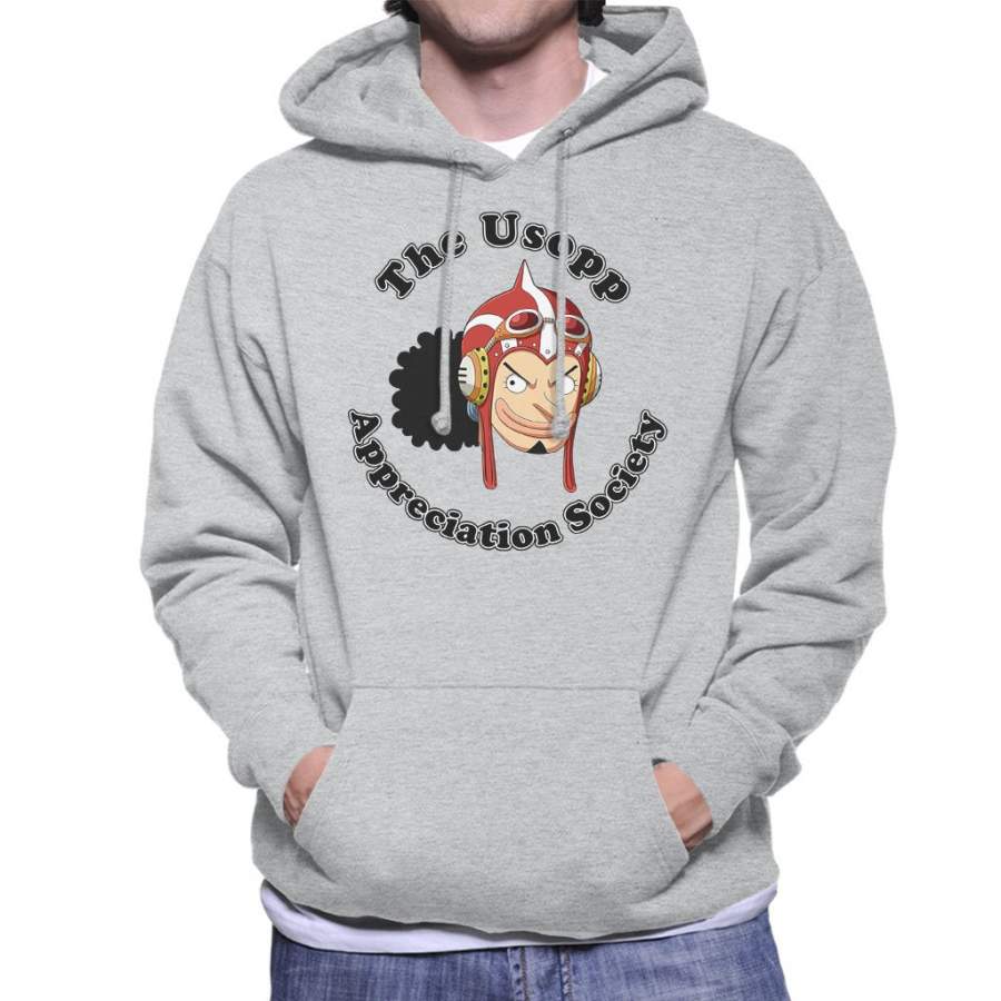 The Usopp Appreciation Society One Piece Men’s Hooded Sweatshirt