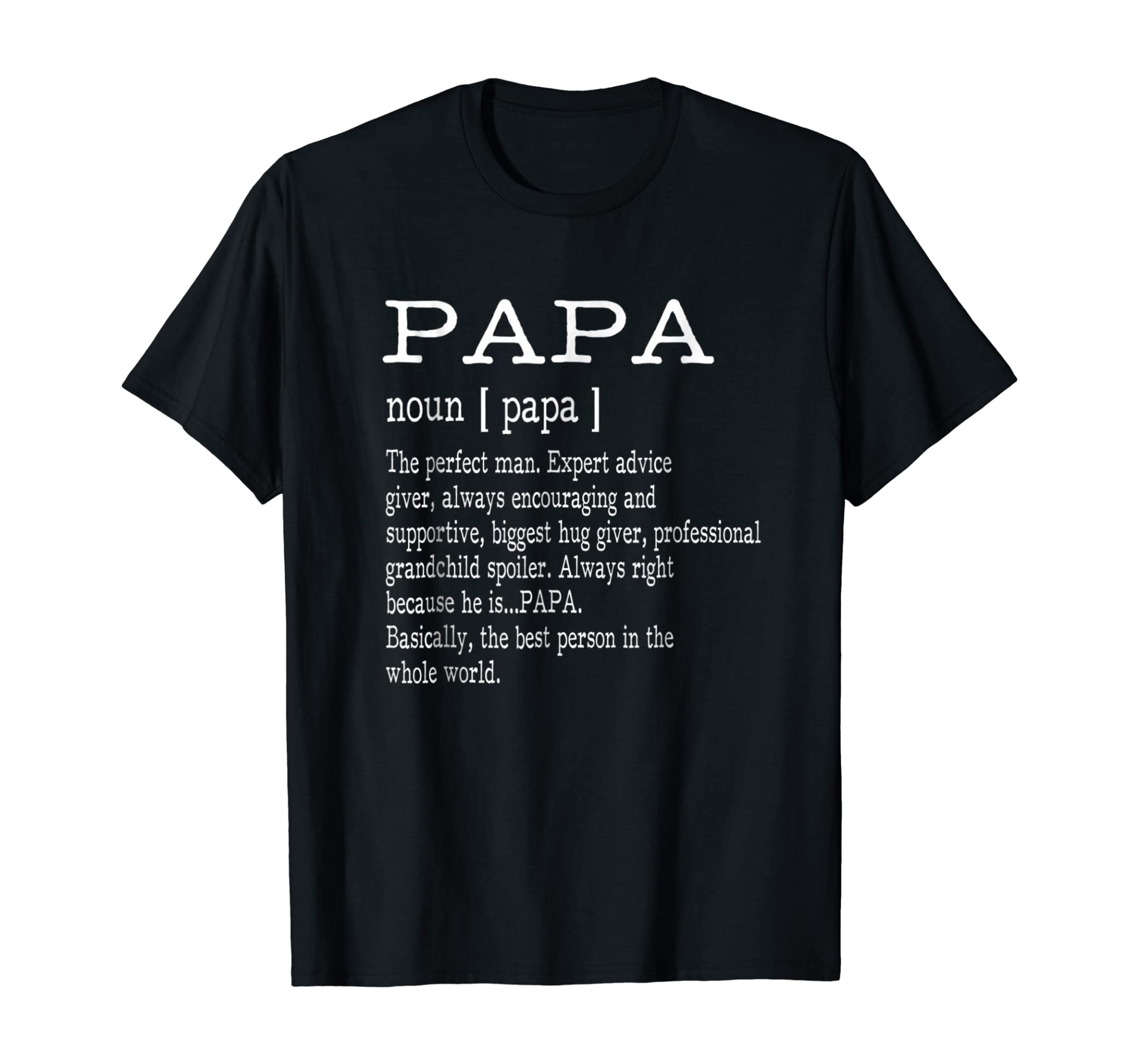 Papa Definition Grandpa Father’s Day Gifts – Men T-Shirt