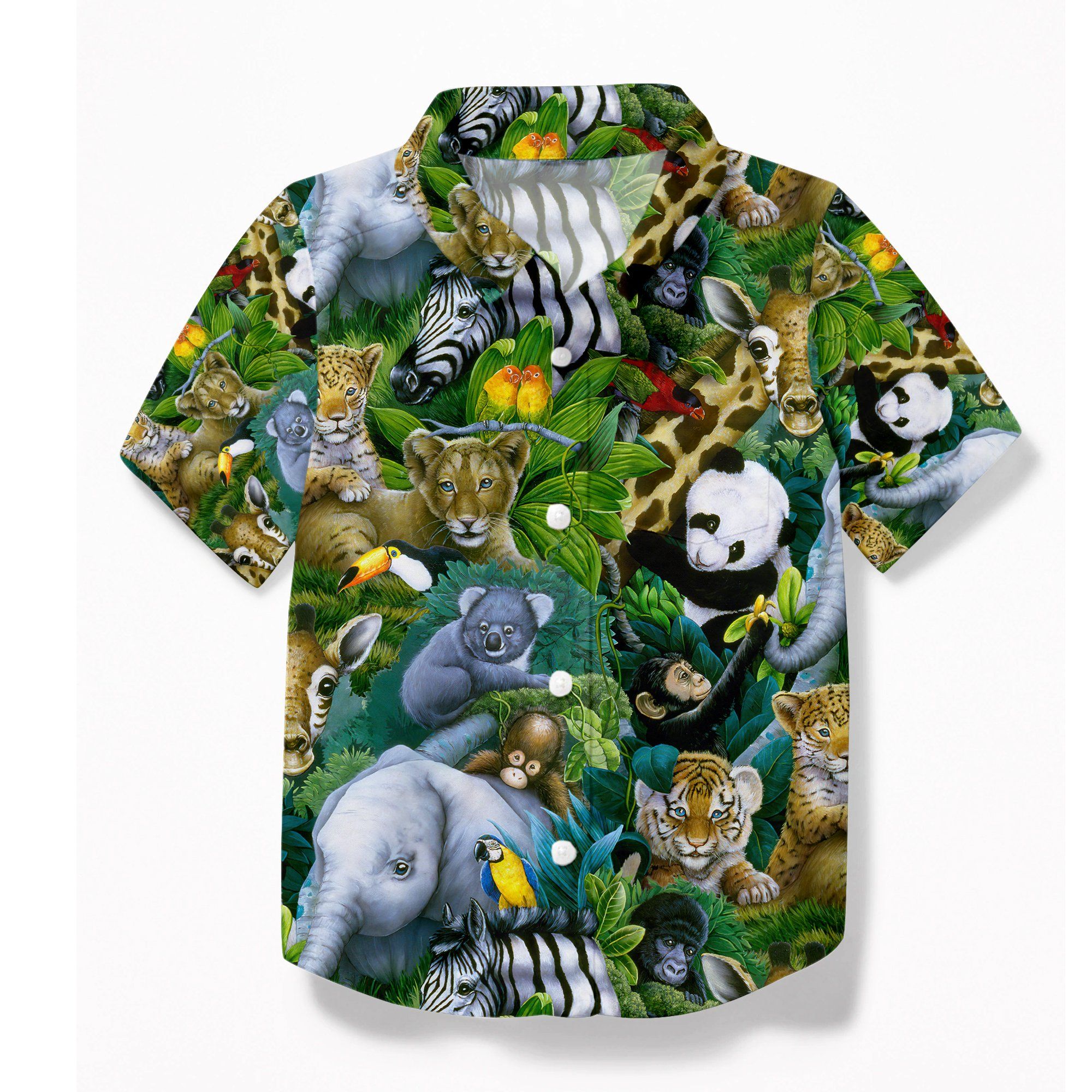 Gearhumans Welcome To The Zoo Custom Kid Hawaiian Shirt Ha52520