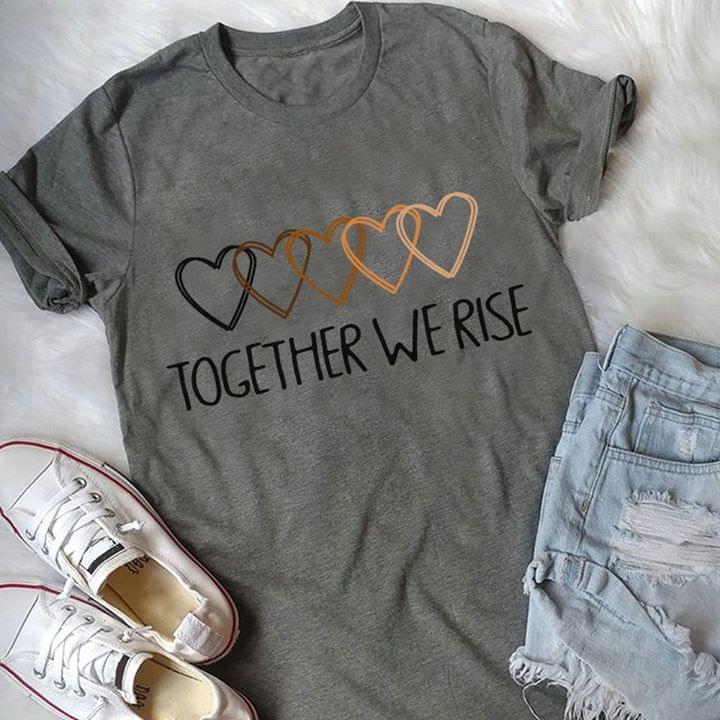 Together We Rise Heart Standard Men T-shirt