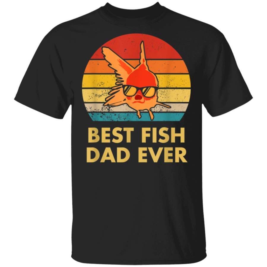 Best Fish Dad Ever Goldfish T Shirt for Fish Keepers