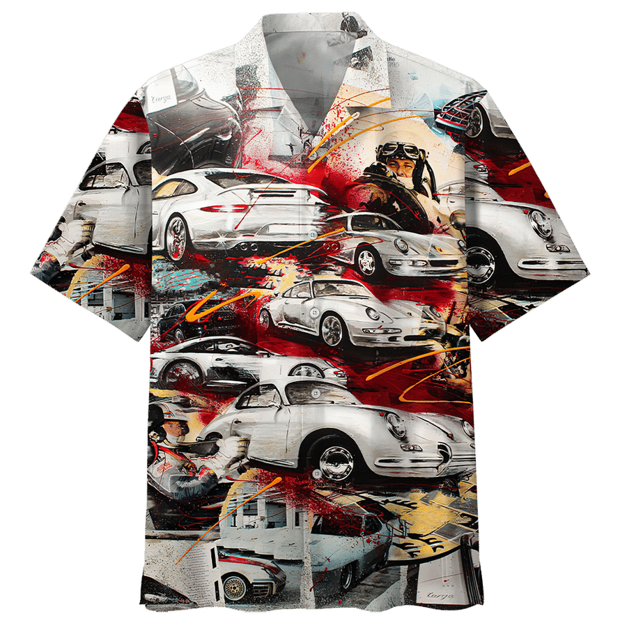 Racing Car Aloha Hawaii Shirts For Men Women Ha1555