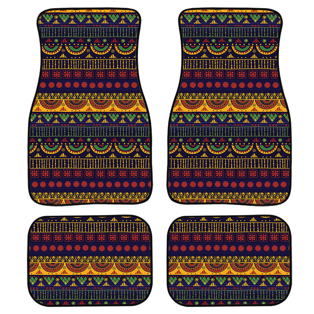 Native Tribal Indian Pattern Print Front And Back Car Floor Mats, Front Car Mat