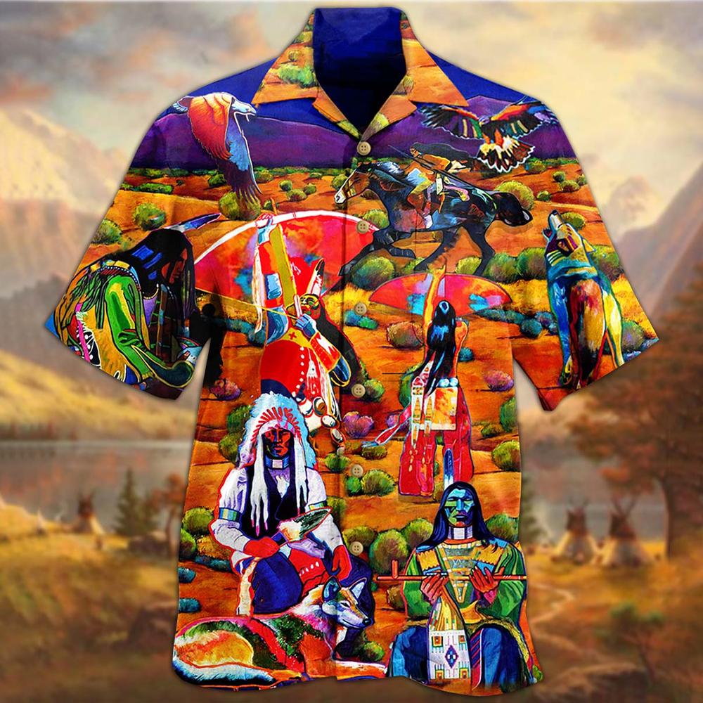 Native Human All Over Printed Hawaiian Shirt Ha34079