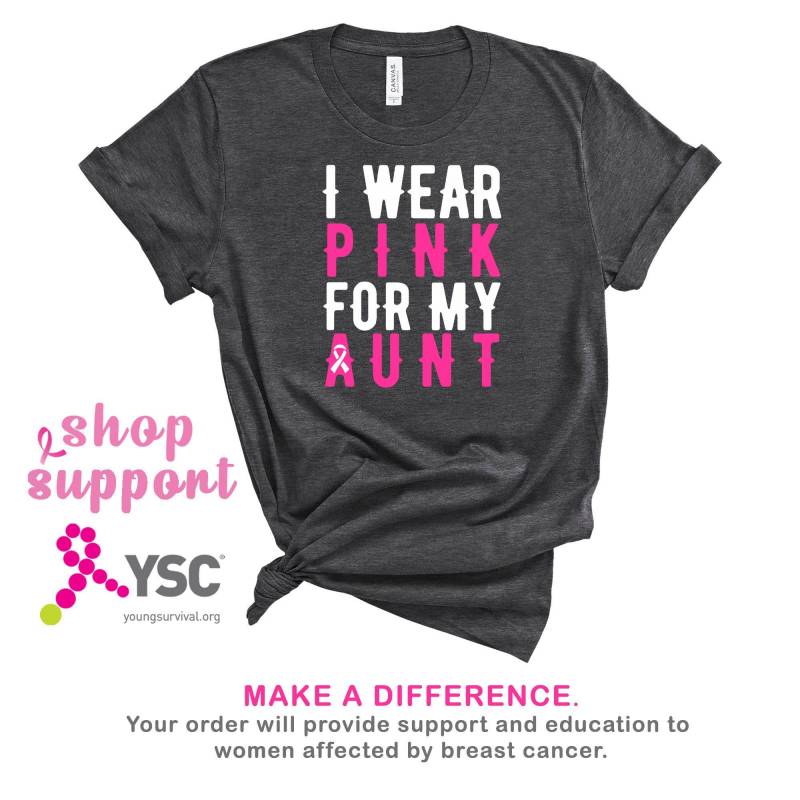 Crushtee Breast Cancer Wear Pink for Aunt, Shirt, Tank Top, Hoodie, Breast Cancer Survivor