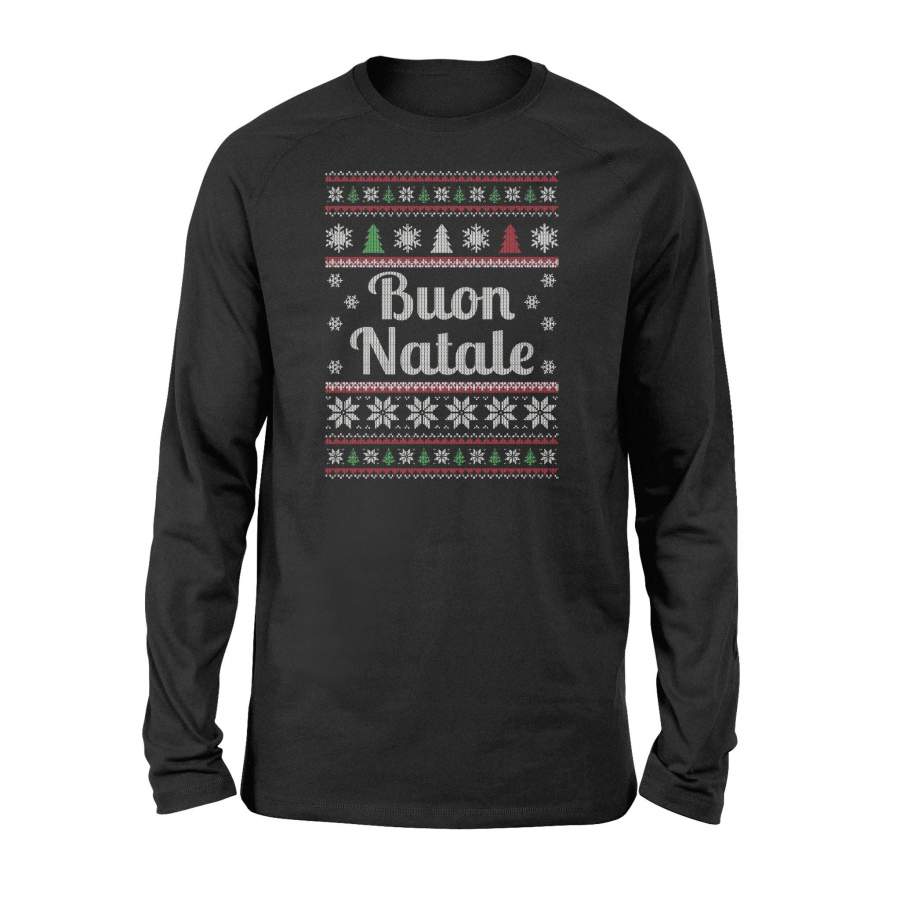 Buon Natale Ugly Christmas Design Italian Long Sleeve