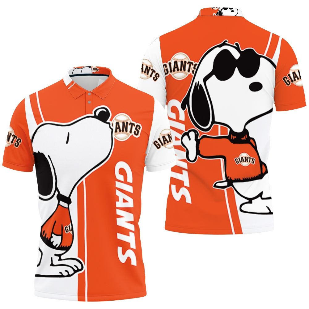 San Francisco Giants Snoopy Lover 3D Printed Polo Shirt