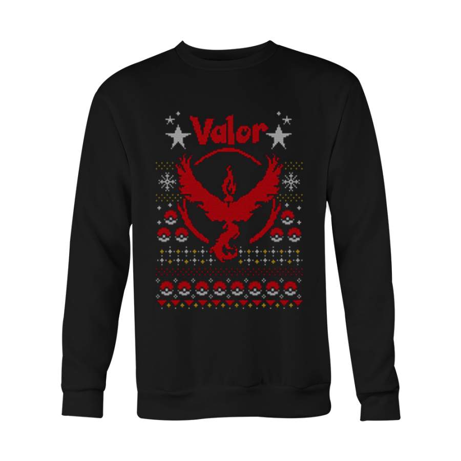 Valor Sweater Anime Manga Pokemon Go Gaming Ugly Christmas Sweatshirt