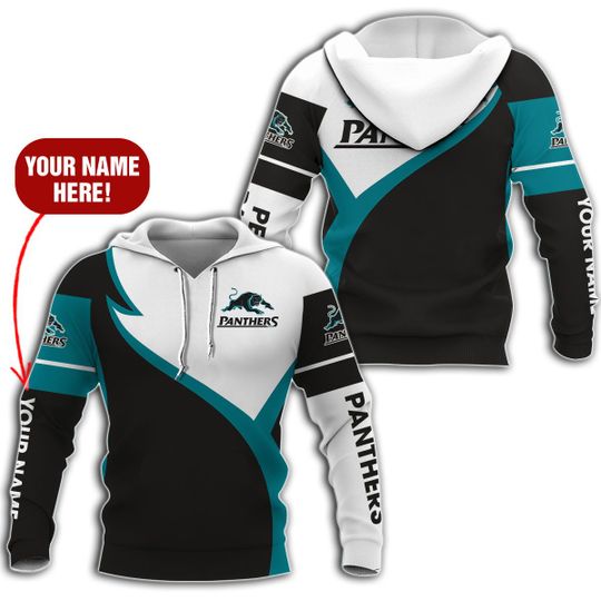 Penrith Panthers Custom Name All Over Printed Shirt, Hoodie