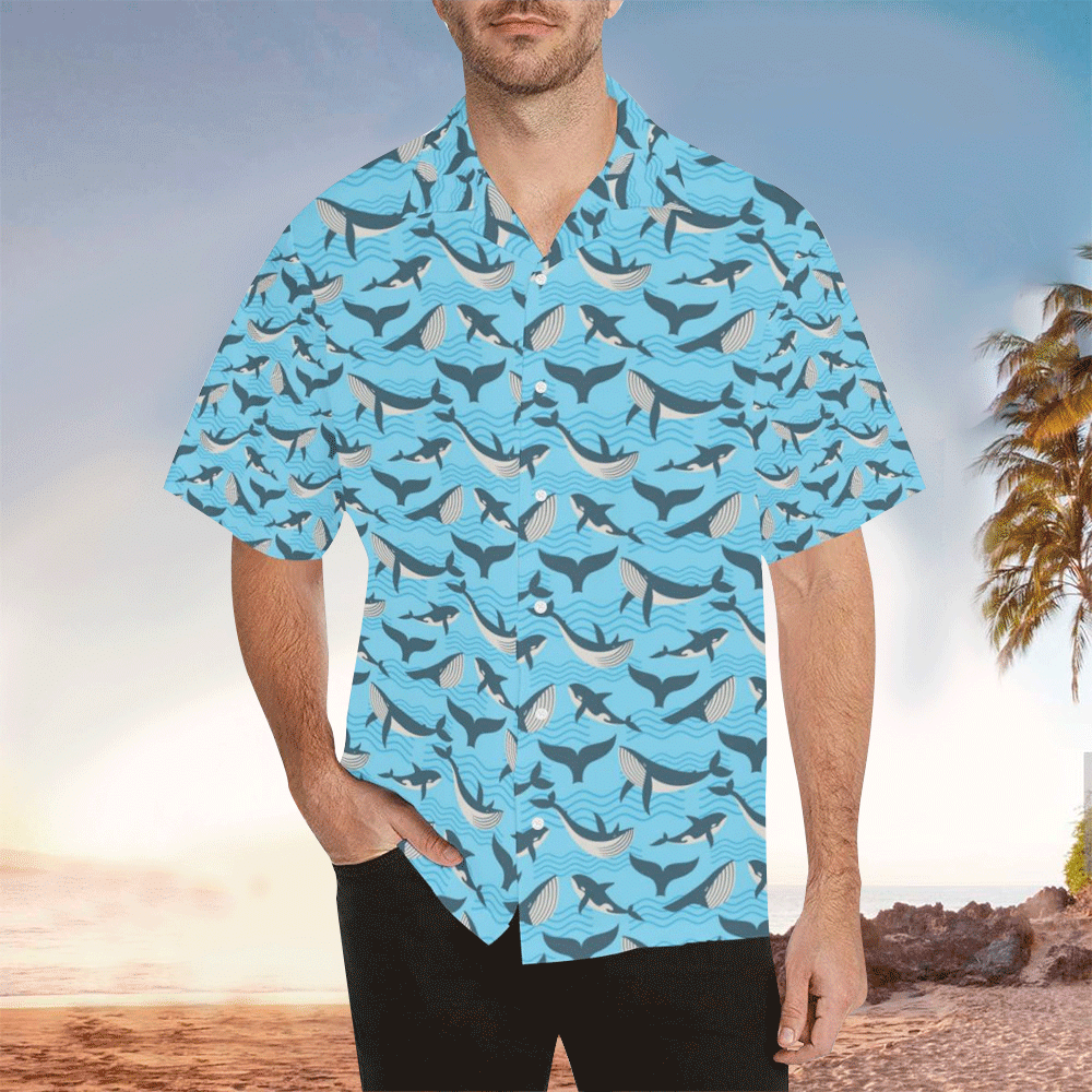 Whale Hawaiian Shirt For Men & Women, Whale Lover Gifts Summer Gifts