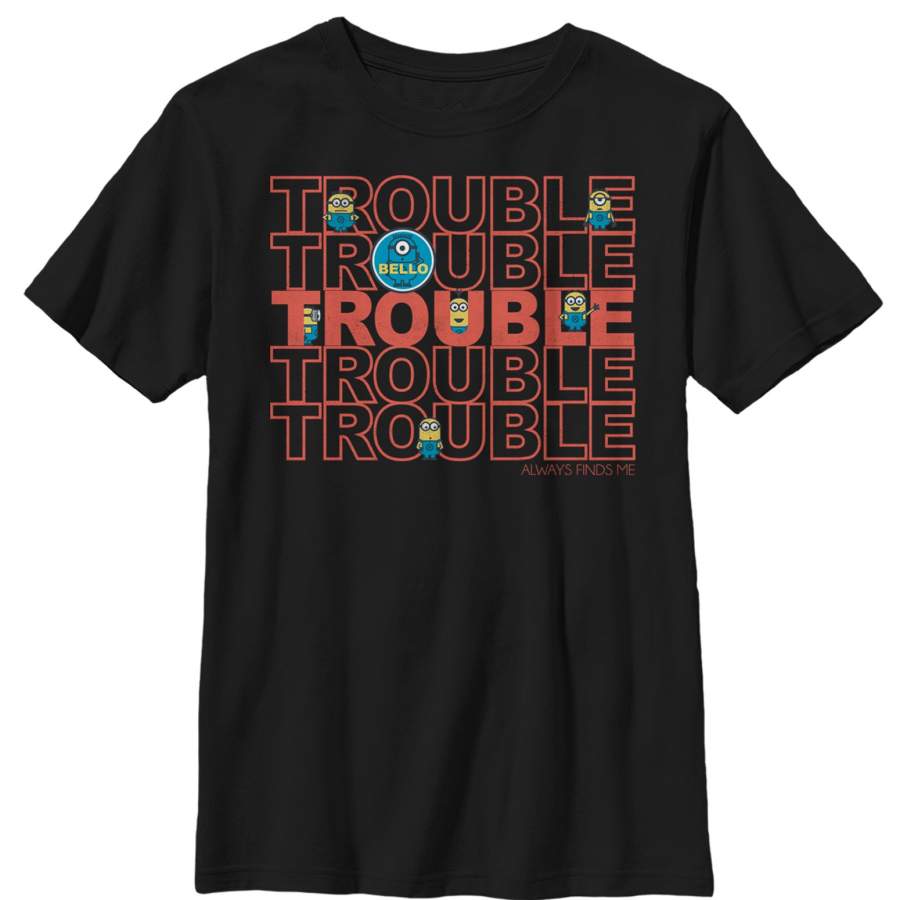 Despicable Me Boy’s Minion Trouble  T Shirt