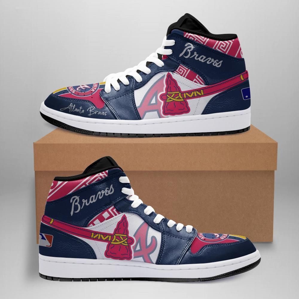 Atlanta Braves Air Jordan Shoes Sport Custom Sneakers