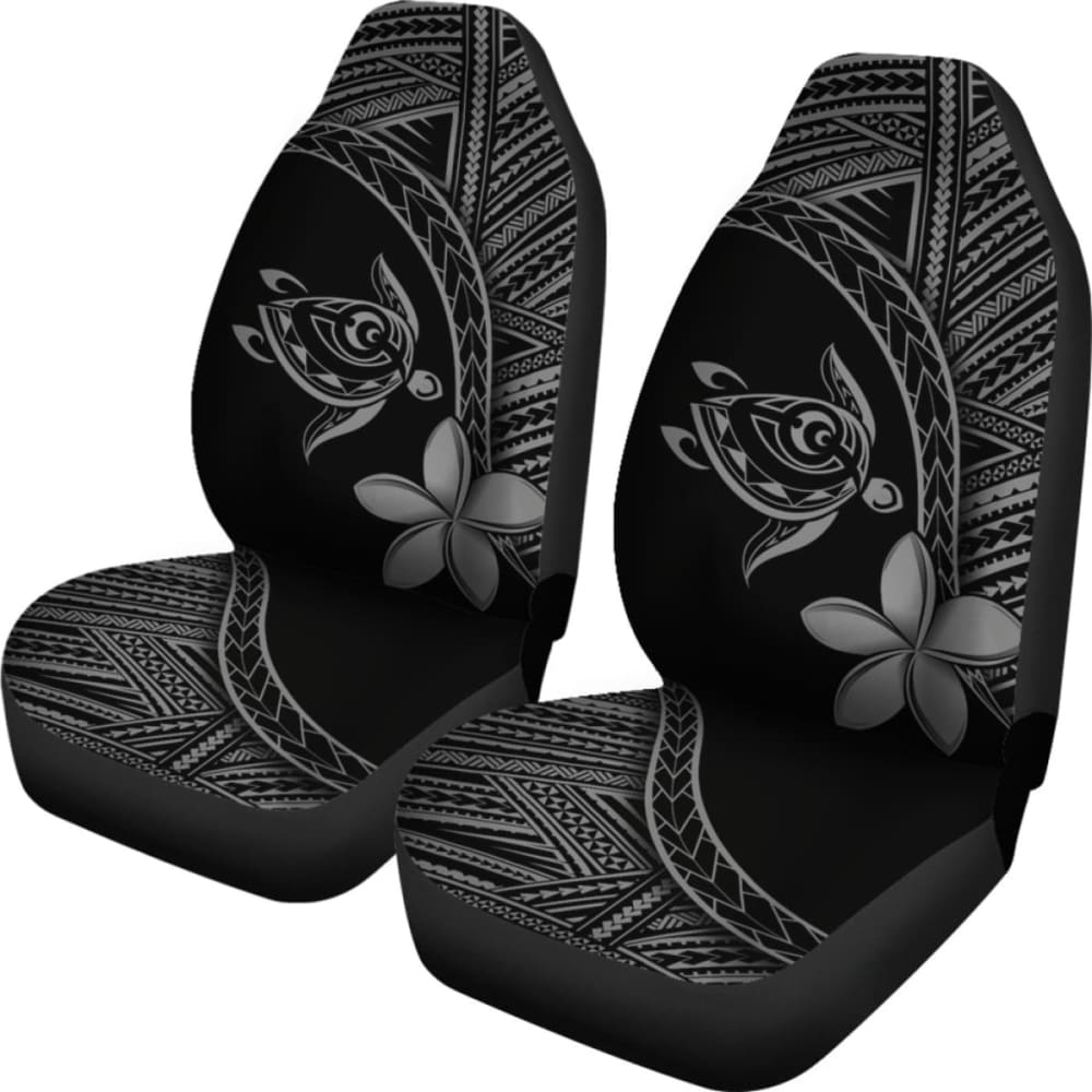 Alohawaii Car Seat Covers – Hawaii Turtle Plumeria Grey – New 091114