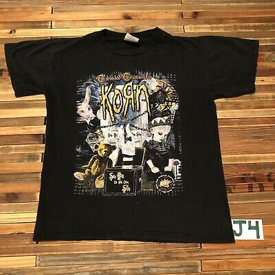 Vintage Korn Album T-shirt S  Rare 2 Sided Tee Vtg Black J4 00s Y2k 8720