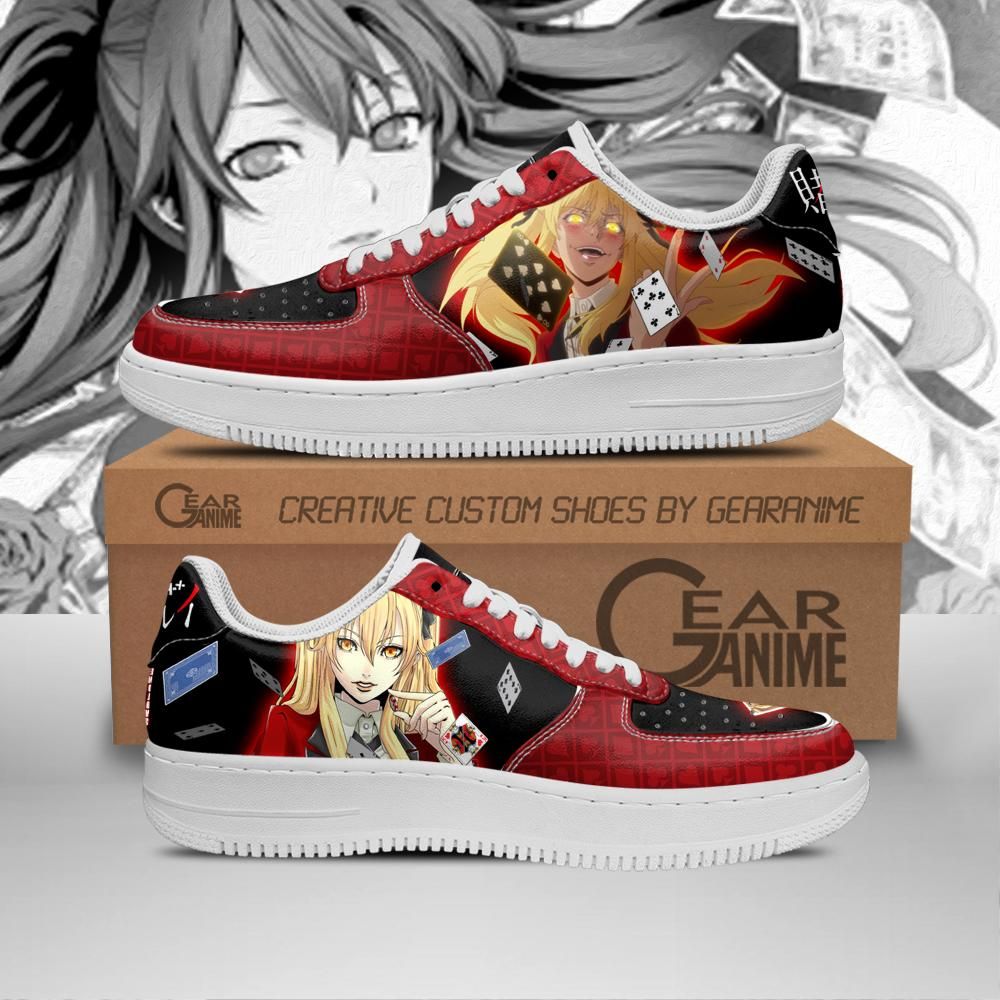 Mary Saotome Kakegurui Air Force Shoes Sneakers Custom Anime