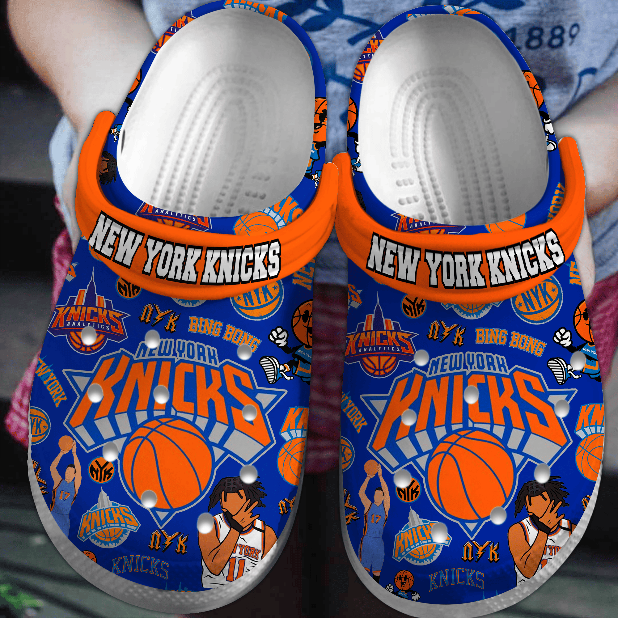 New York Knicks Basketball NBA Sport Crocss Crocband Clogs Shoes Comfortable For Men Women and Kids