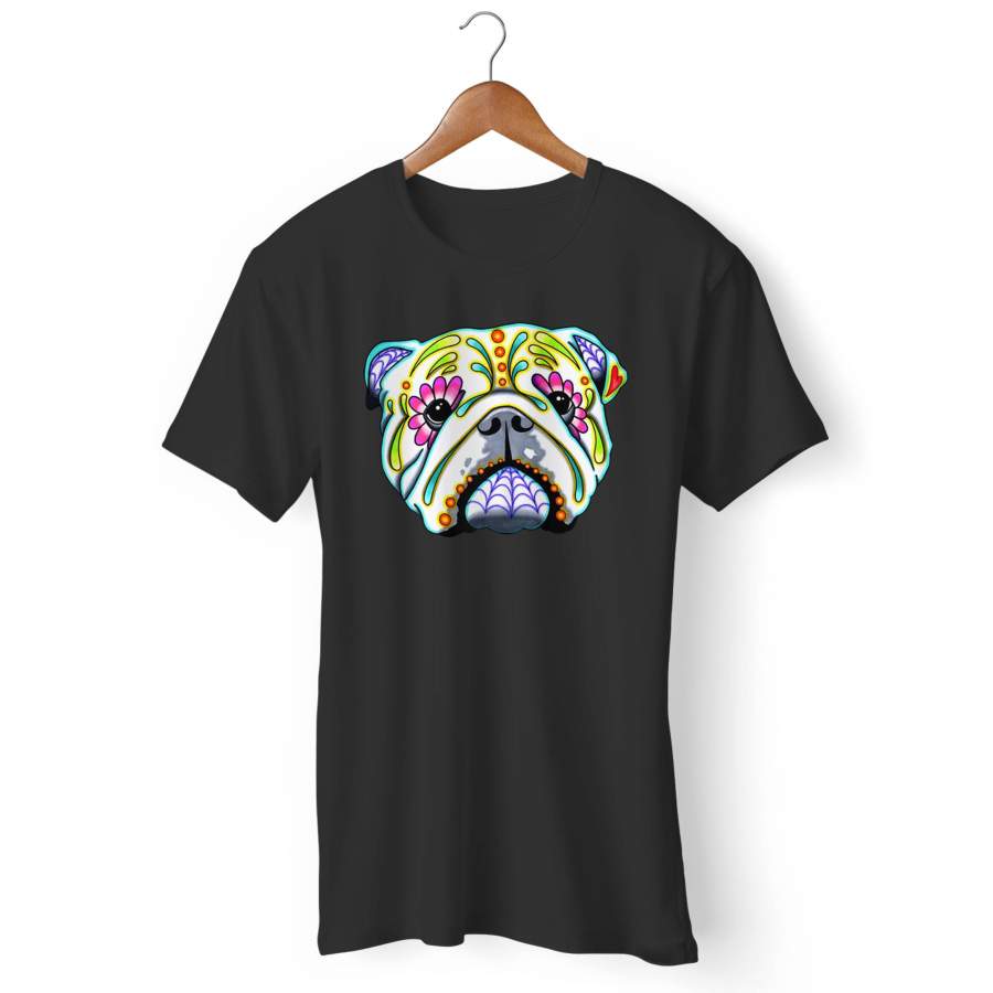 Day Of The Dead English Bulldog Sugar Man’s T-Shirt