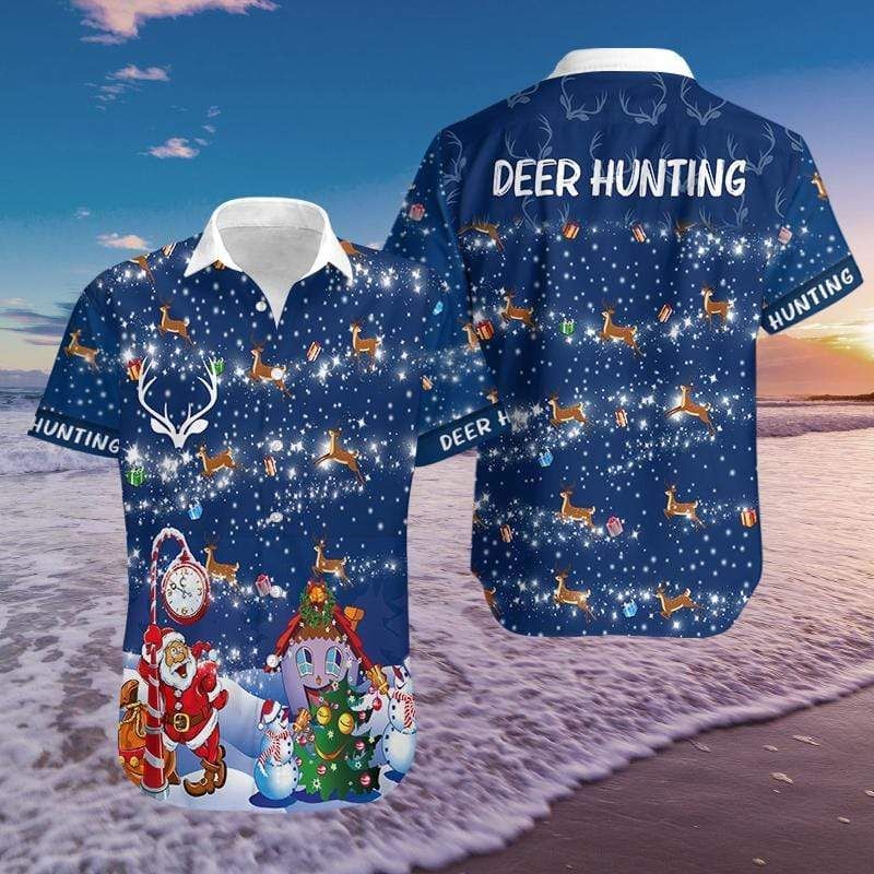 Cover Your Body With Amazing Hawaii Aloha Shirts Christmas Deer Hunting Ha34950