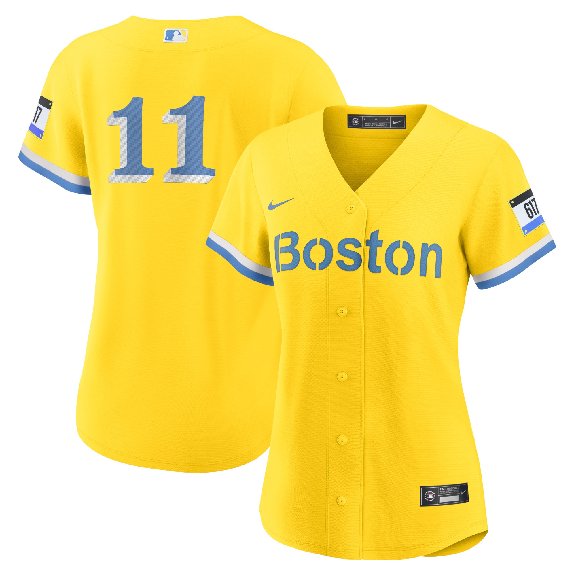 Rafael Devers Boston Red Sox Women's City Connect Replica Player Jersey – Gold