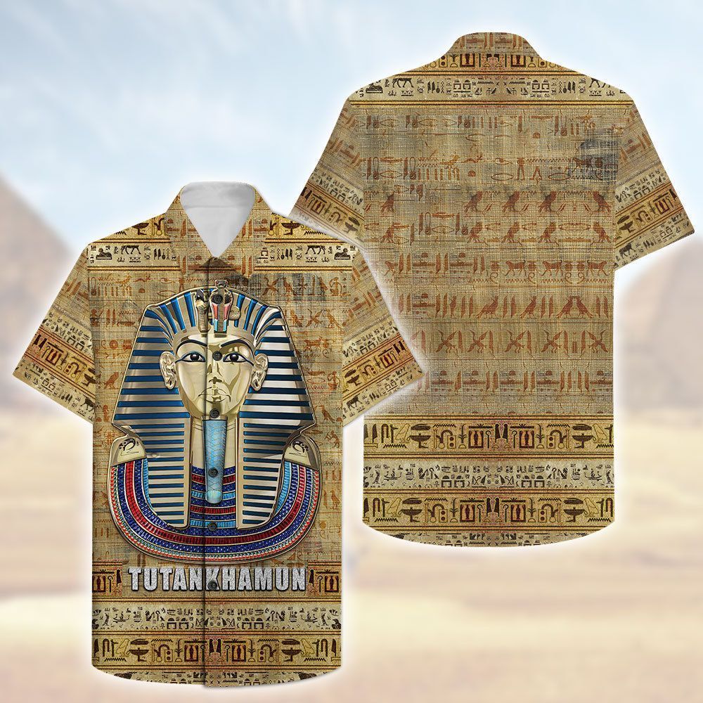 Ancient Egypt King Tut 3D All-Over Printed Hawaiian Shirt 3000 BCE – AEG1653C