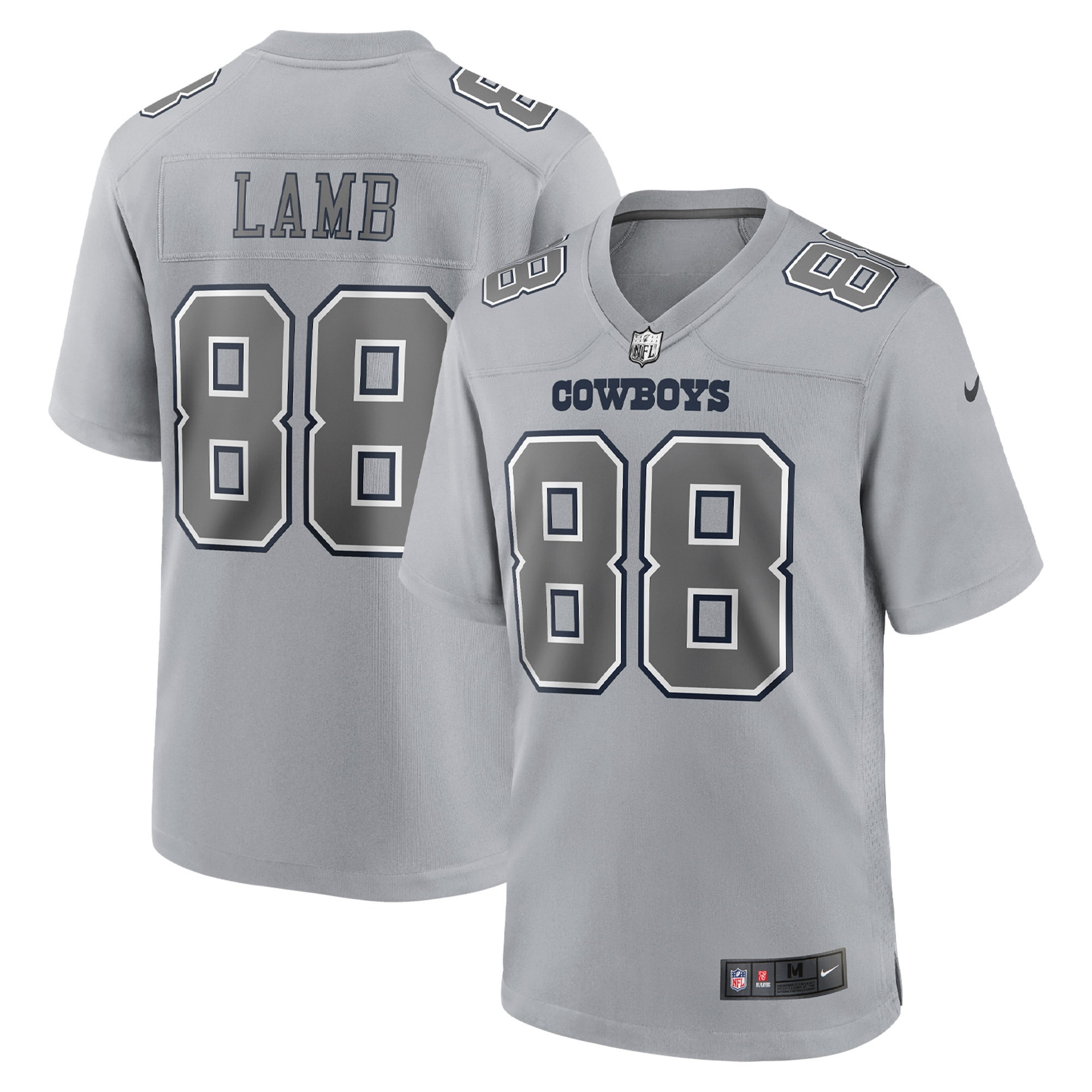 Ceedee Lamb Dallas Cowboys Atmosphere Fashion Game Jersey – Gray NFL