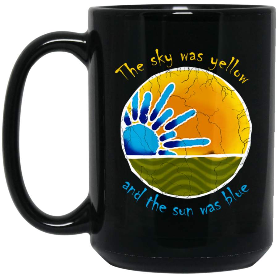 Sky Was Yellow Sun Was Blue – Scarlet Begonias Inspired Cotton (light) Black Big Mug