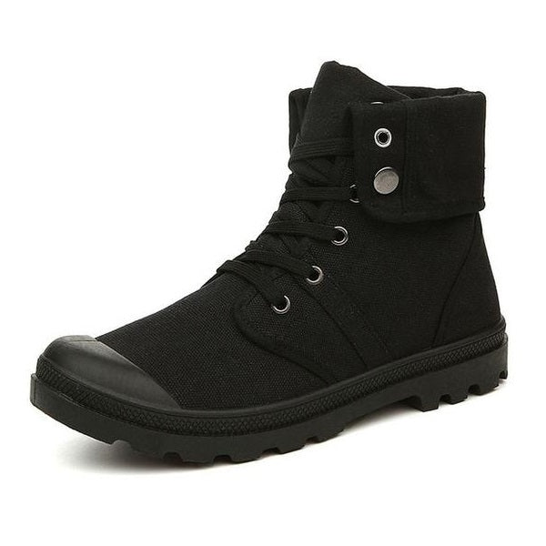 Autumn Winter Army Combat Style Ankle Canvas Boots